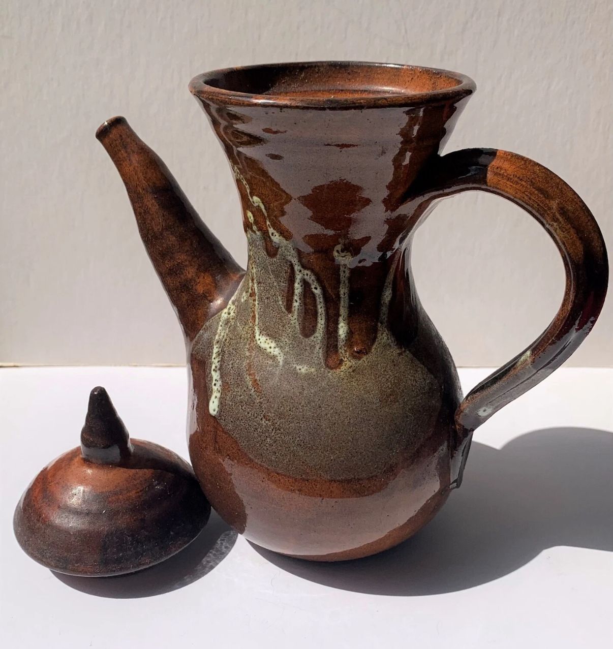 Pottery Jug for ritual handwashing made in Israel  Judaica