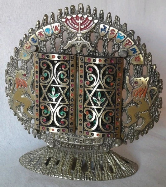 Metal and painted Ten Commandments 1960’s