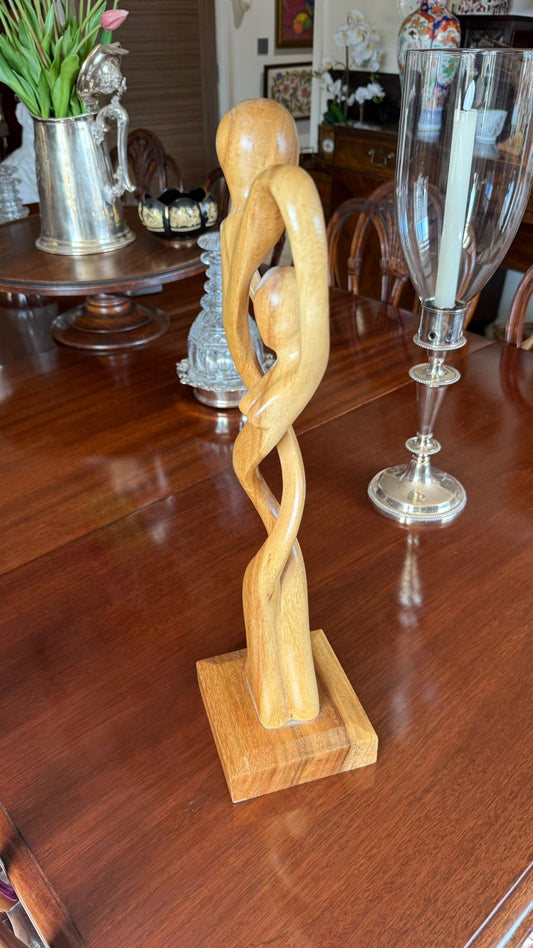1950’s carved wood modernist dancers