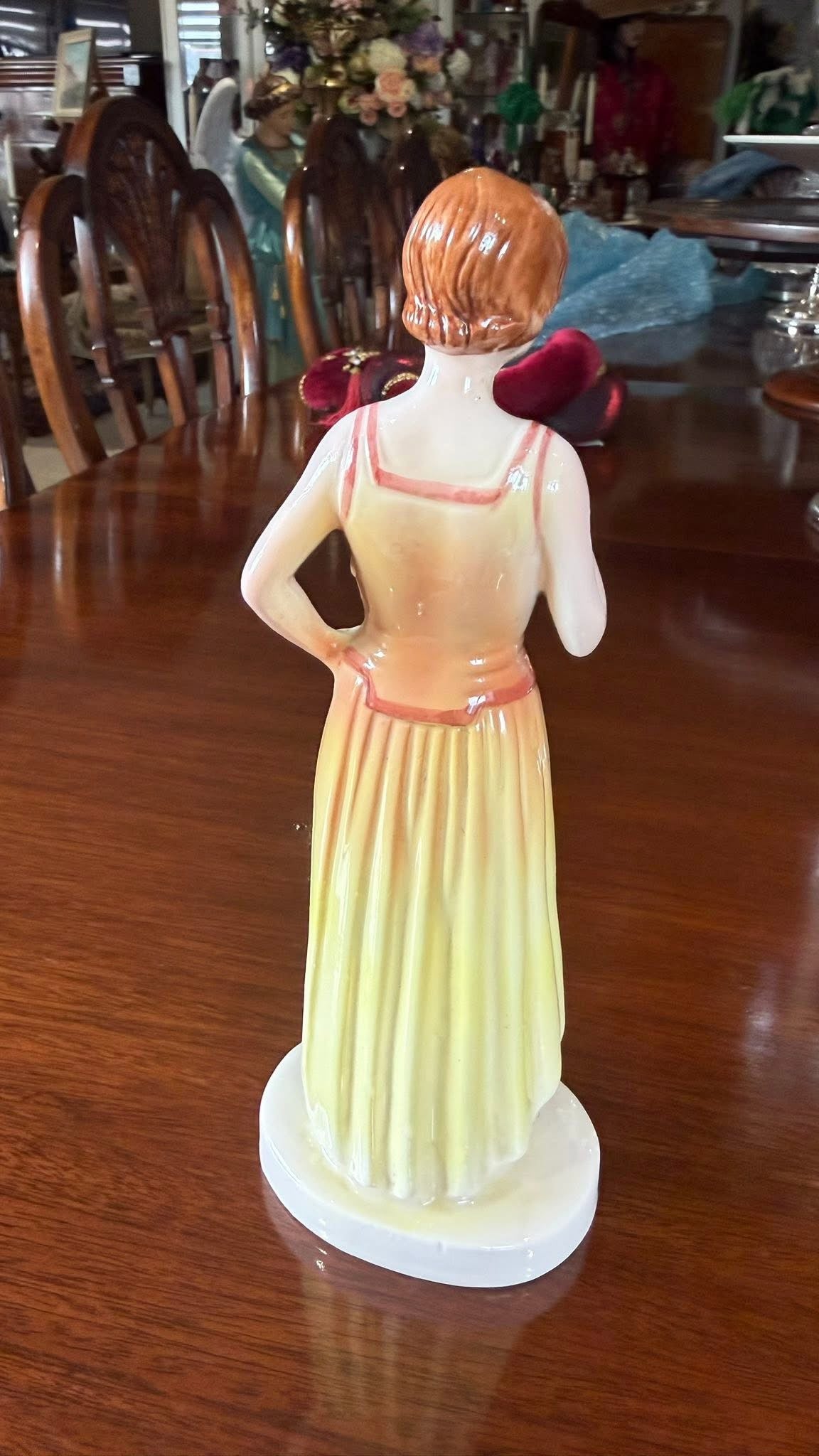 Porcelain Art Deco figure German 8” high