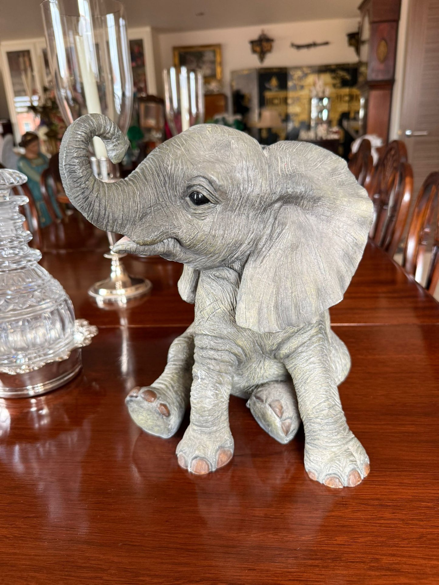 Beautiful baby elephant ornament vintage